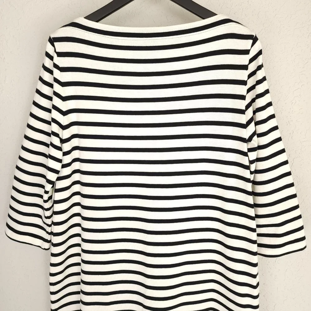 kate spade Black and White Striped Mini Dress